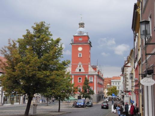 Das historische alte Rathaus auf dem Hauptmarkt